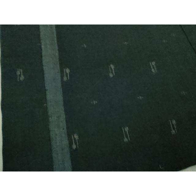 平和屋着物∞極上 男性 長羽織 単衣 キングサイズ 絣柄 やまと誂製