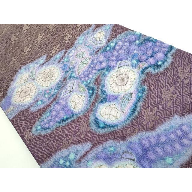 平和屋本店●極上　初代　久保田一竹　幻の辻が花　太鼓柄袋帯　金通し地　逸品　DZAB5707kh6_1