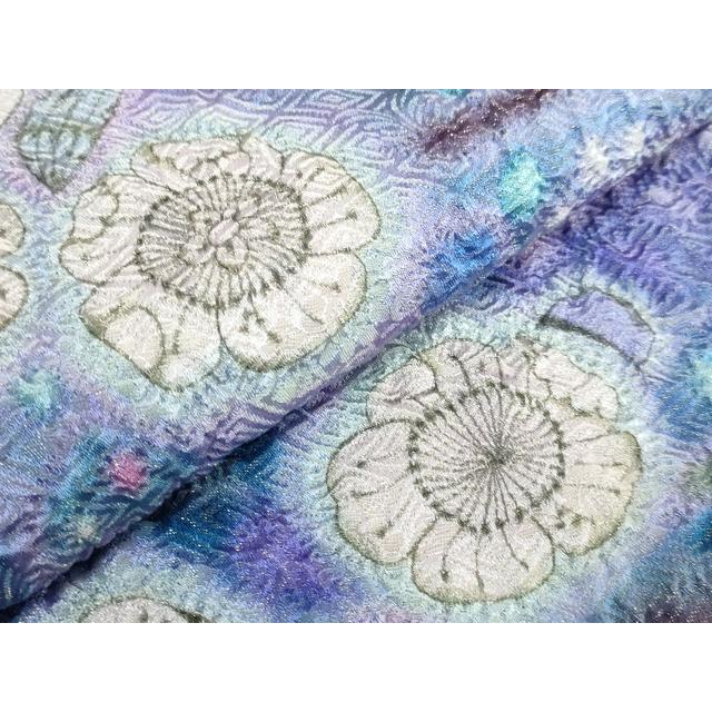 平和屋本店●極上　初代　久保田一竹　幻の辻が花　太鼓柄袋帯　金通し地　逸品　DZAB5707kh6_2