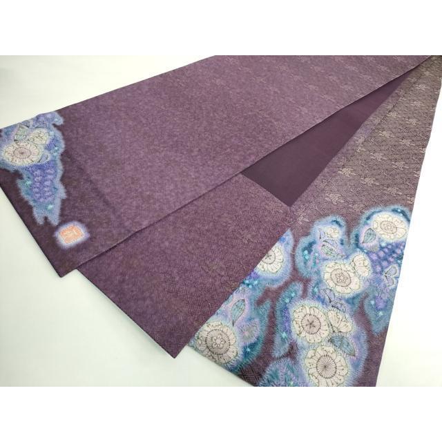 平和屋本店●極上　初代　久保田一竹　幻の辻が花　太鼓柄袋帯　金通し地　逸品　DZAB5707kh6_9