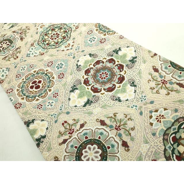平和屋本店●最高級　中国三大刺繍　総相良刺繍　総刺繍　袋帯　200万粒　正倉院花文　逸品　DZAB5752kh6_2