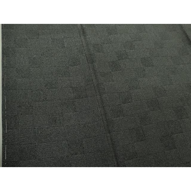 平和屋本店●極上 人間国宝 初代 六谷梅軒(六谷紀久男)錐彫り 重要無形文化 財伊勢型紙 江戸小紋 藍墨茶色×墨色 逸品 未使用 DZAB5839kh6 平和屋本店○極上 人間国宝 初代 六谷梅軒(六谷紀久男)錐彫り 重要無形