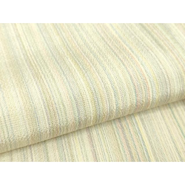 平和屋着物▽極上　本塩沢　やまだ織　200色　単衣　縞　逸品　DZAB5876kh6_6