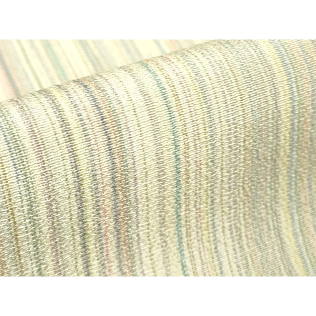 平和屋着物▽極上　本塩沢　やまだ織　200色　単衣　縞　逸品　DZAB5876kh6_8