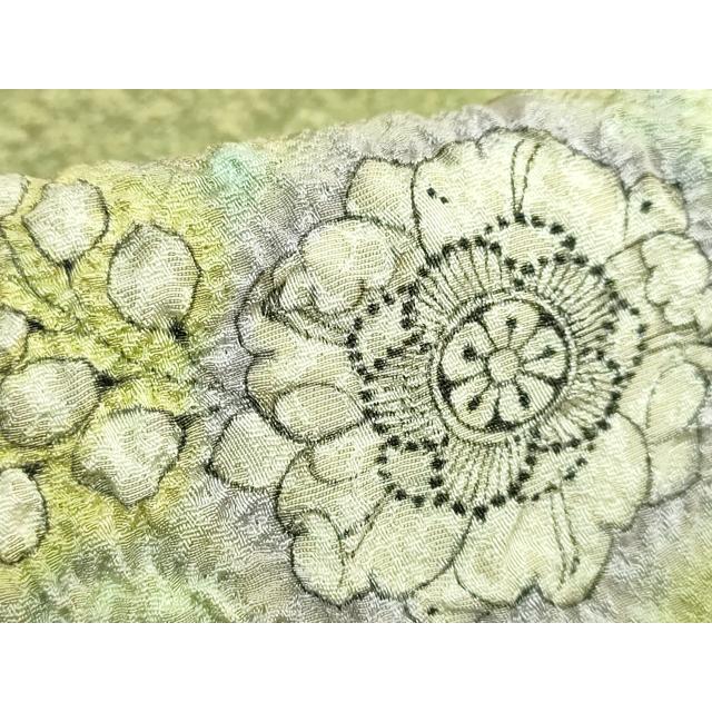 平和屋本店●最高級　初代　久保田一竹　幻の辻が花　太鼓柄袋帯　金通し地　逸品　DZAB6413kh6_3
