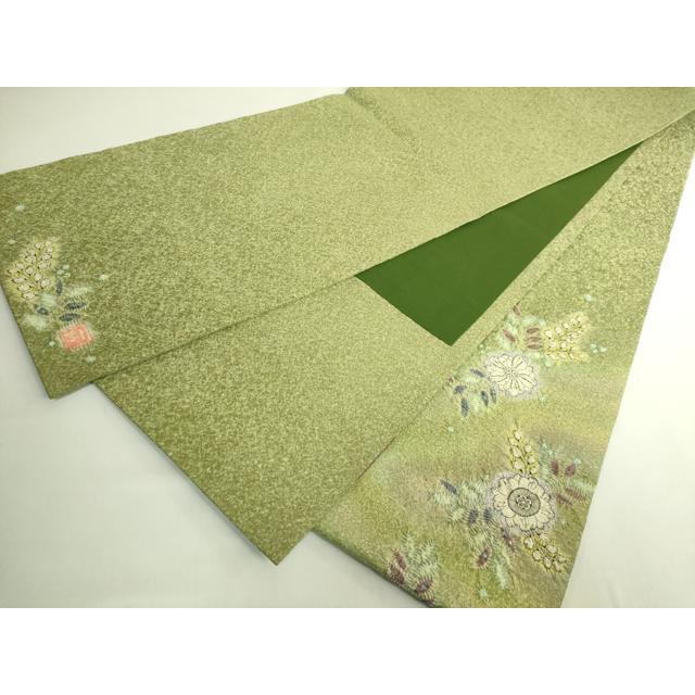 平和屋本店●最高級　初代　久保田一竹　幻の辻が花　太鼓柄袋帯　金通し地　逸品　DZAB6413kh6_9