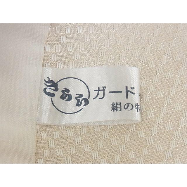 平和屋本店▽極上　本場与那国花織　草木染　手織　紬　単衣　縞　証紙付き　ロング丈　正絹　逸品　KAAA1067kk4 平和屋本店▽極上 本場与那国花織 草木染 手織 紬 単衣 縞 証紙付き