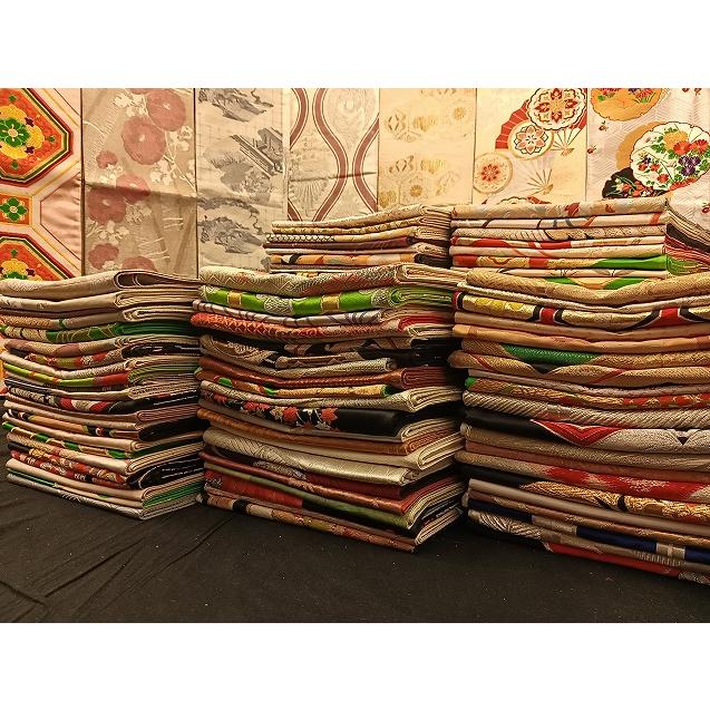平和屋着物■袋帯 西陣 まとめて100点 鳳凰 人物 向かい蝶 風景 花柄 七宝 正倉院 金銀糸 など 着用可能多数 未使用品あり 全て正絹 mmm060
