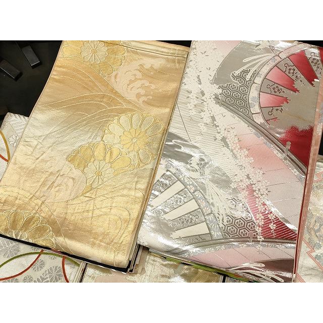 平和屋本店■袋帯 西陣 まとめて100点 鳳凰 鶴 蝶 更紗 花柄 七宝 宝相華 寿字 金銀糸 など 着用可能多数 未使用品有 全て正絹 se3412 平和屋本店□袋帯 西陣 まとめて100点 鳳凰 鶴 蝶 更紗 花柄 七宝 宝相