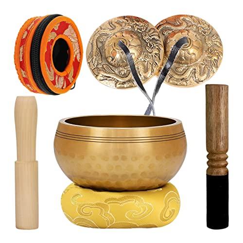 heizi ティンシャ シンギングボウル 6点セット ヨガ 瞑想 初心者 入門 