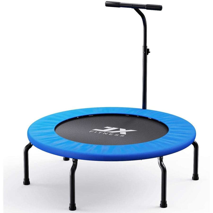 Jx Fitness トランポリン 手すり付き 安全ゴムバンド式 折りたたみ 収納便利 安全設計 静音 家庭用 子供用 大人用 耐荷重120 Www Specialistdetailing Com