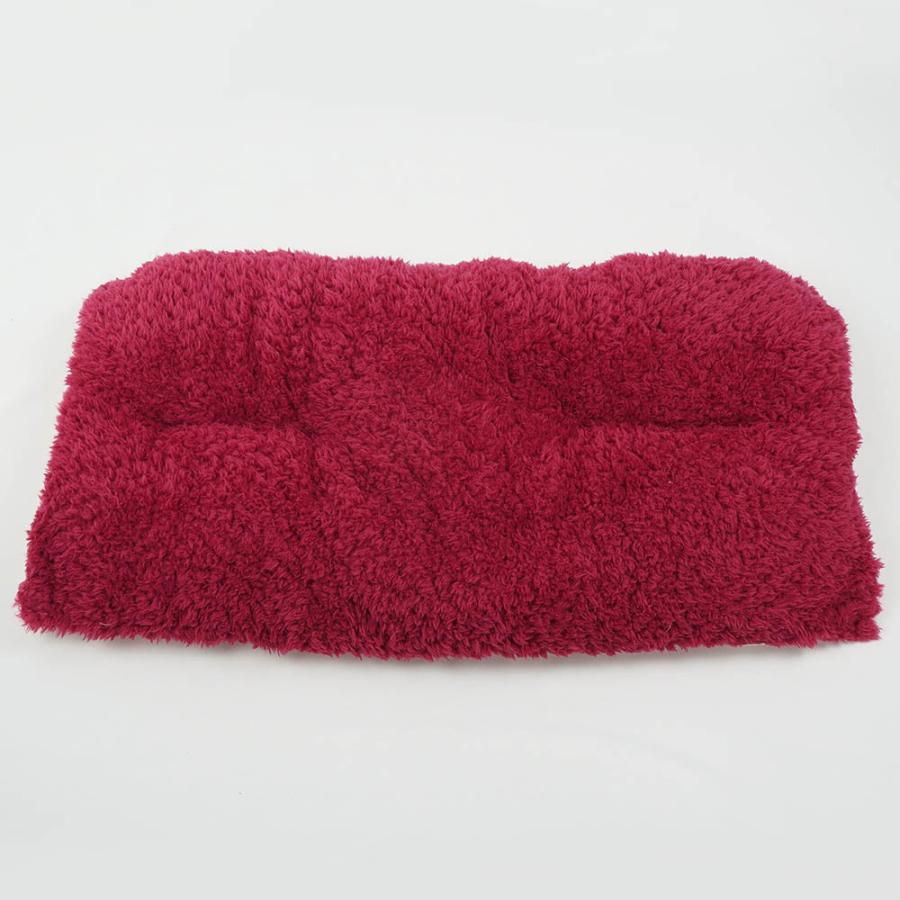 ピンク一体型カートクッションファーフリルあごのせペットベッド