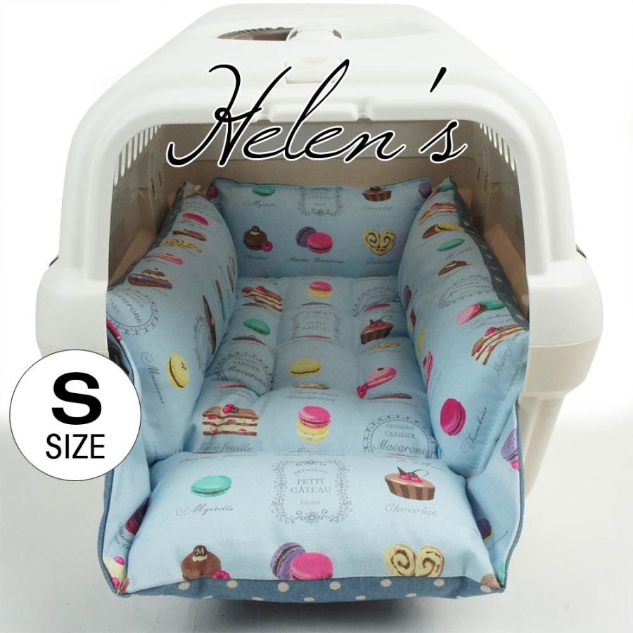 ペットが喜ぶ キャリークッションベッド クレートクッション マカロンブルードット Sサイズ Hpb Cs05s1 Helen S ペットベッド 通販 Yahoo ショッピング