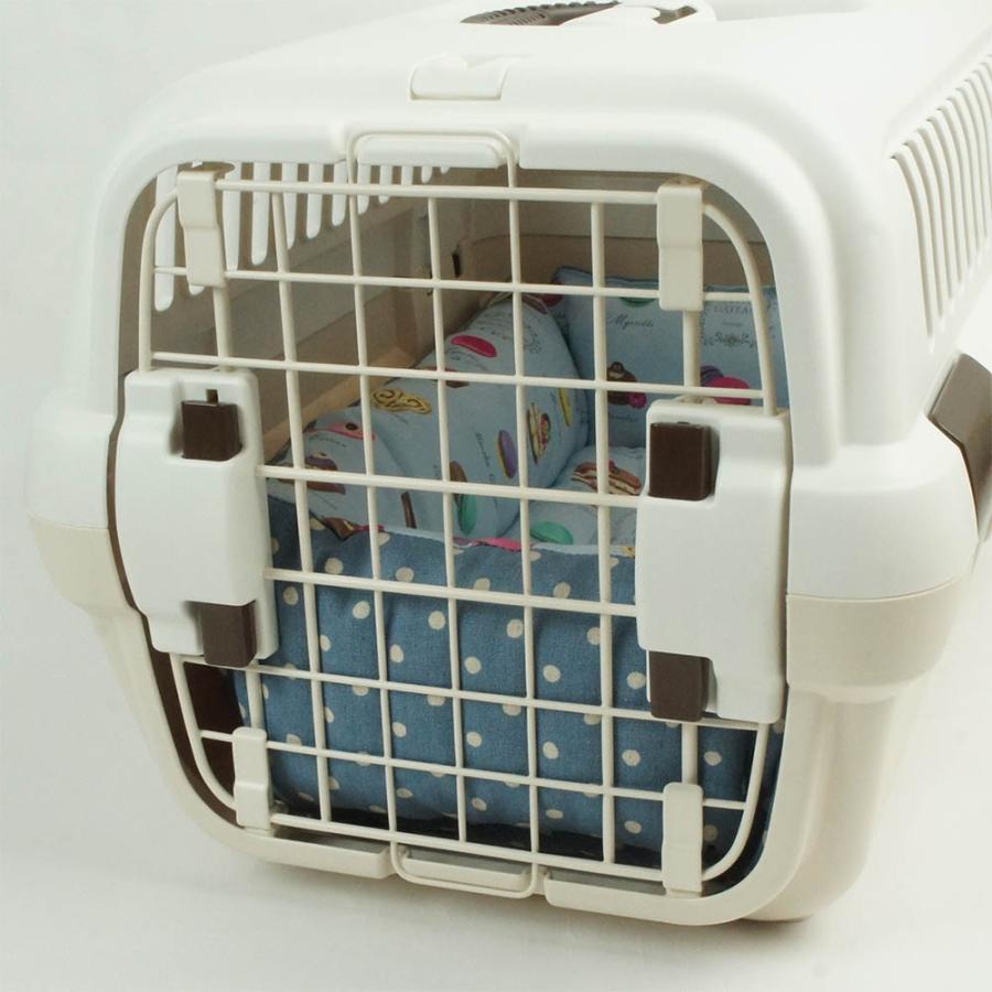 ペットが喜ぶ キャリークッションベッド クレートクッション マカロンブルードット Sサイズ Hpb Cs05s1 Helen S ペットベッド 通販 Yahoo ショッピング