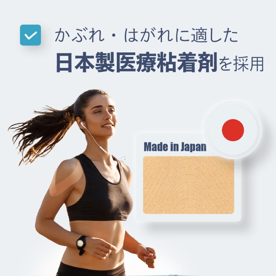 テーピング キネシオテープ ベージュ 75mm × 5m 4巻入 C&G キネシオロジーテープ キネシオ テーピングテープ マラソン 膝 足首 送料無料 爆買 | C＆G | 03