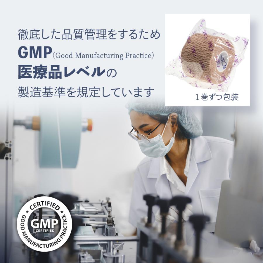 テーピング キネシオテープ ベージュ 75mm × 5m 4巻入 C&G キネシオロジーテープ キネシオ テーピングテープ マラソン 膝 足首 送料無料 爆買 | C＆G | 05