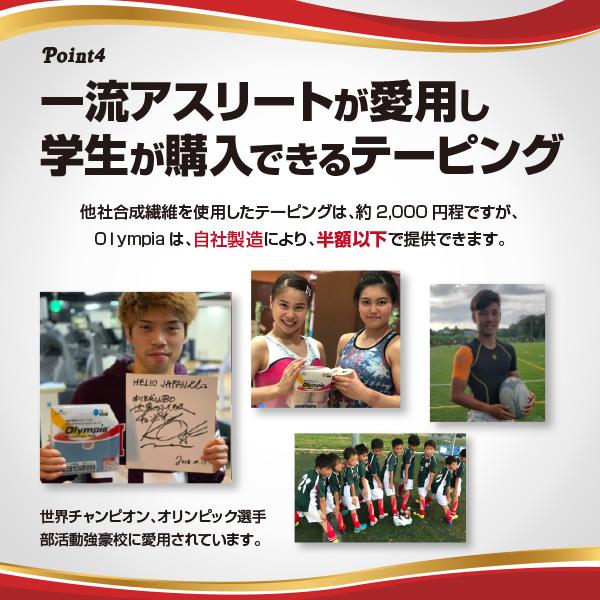 テーピング キネシオ 5cm×5m ロールタイプ HELIO Olympia Kinesiology