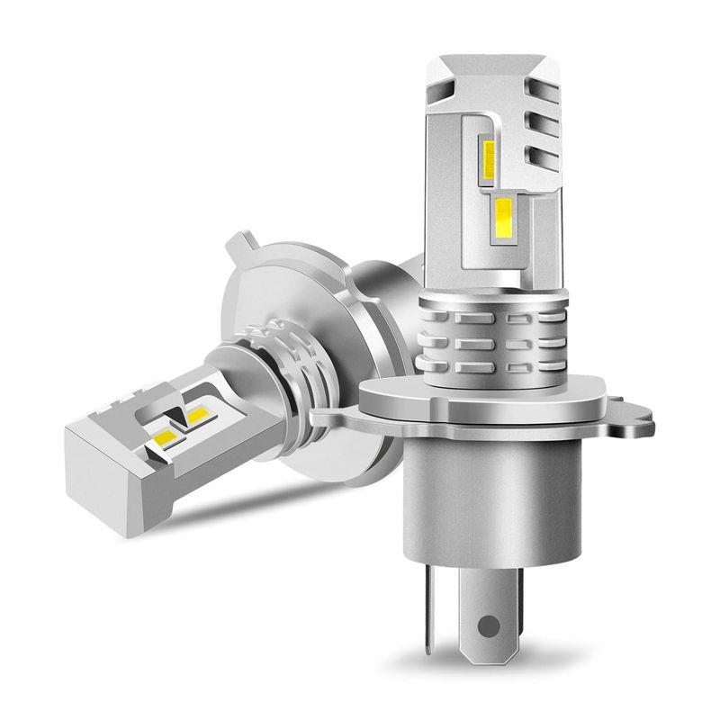 H4 LED ヘッドライト 爆光 Hi/Lo 車検対応 バイク 車用LEDバルブ h4 led 高輝度 40W 6000Kホワイト 明るさU