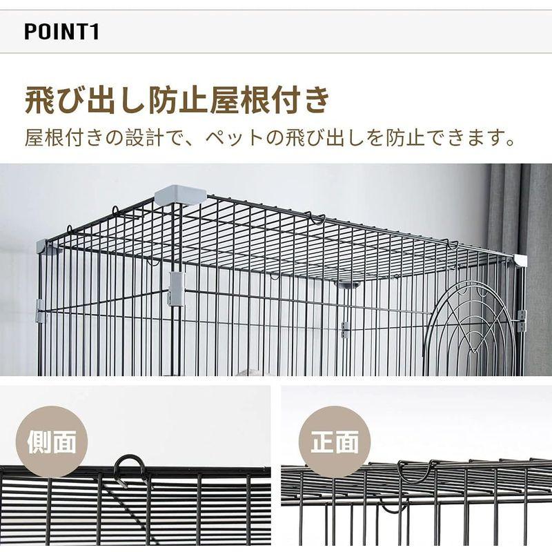 お買い得！ N&S Sサイズ キャットランドケージ 猫ケージ 大型 折りたたみ キャットケージ ワイド扉 多頭飼い 脱走防止 猫ハウス 2段 3段 組み 【Z1914965470】(9724円)