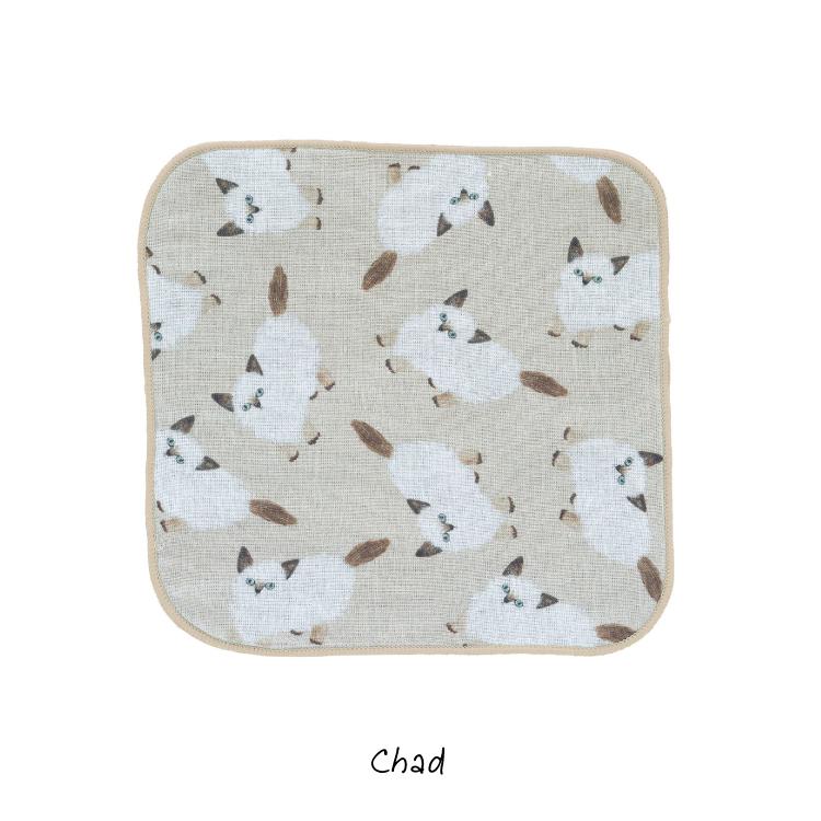 松尾ミユキ ガーゼハンドタオル Cats 全5種 / Matsuo Miyuki