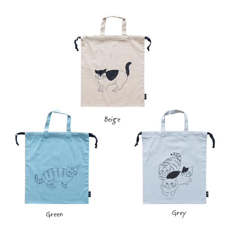 松尾ミユキ 巾着バッグ / m.m ドローストリングバッグ Lサイズ