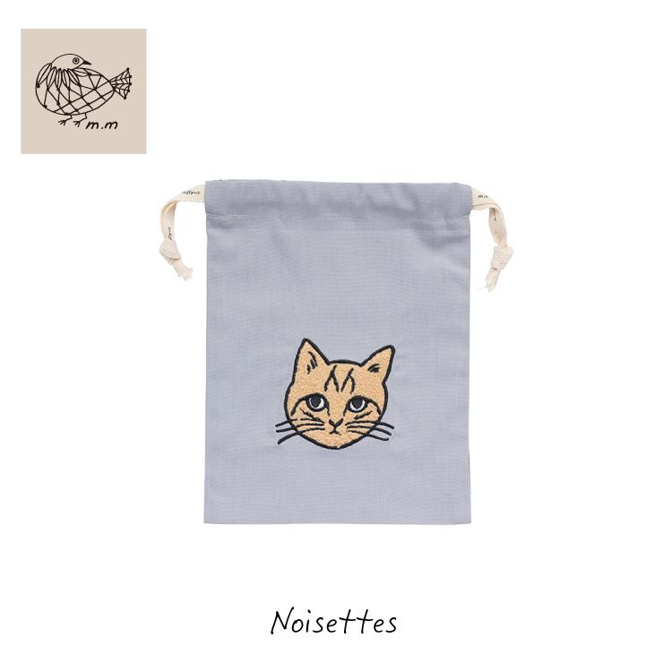 松尾ミユキ 巾着 刺繍ドローストリングバッグ S 全4種 Matsuo Miyuki
