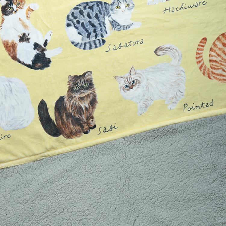 松尾ミユキ 毛布 Matsuo Miyuki ボアブランケット Cat 全4種 ひざ掛け