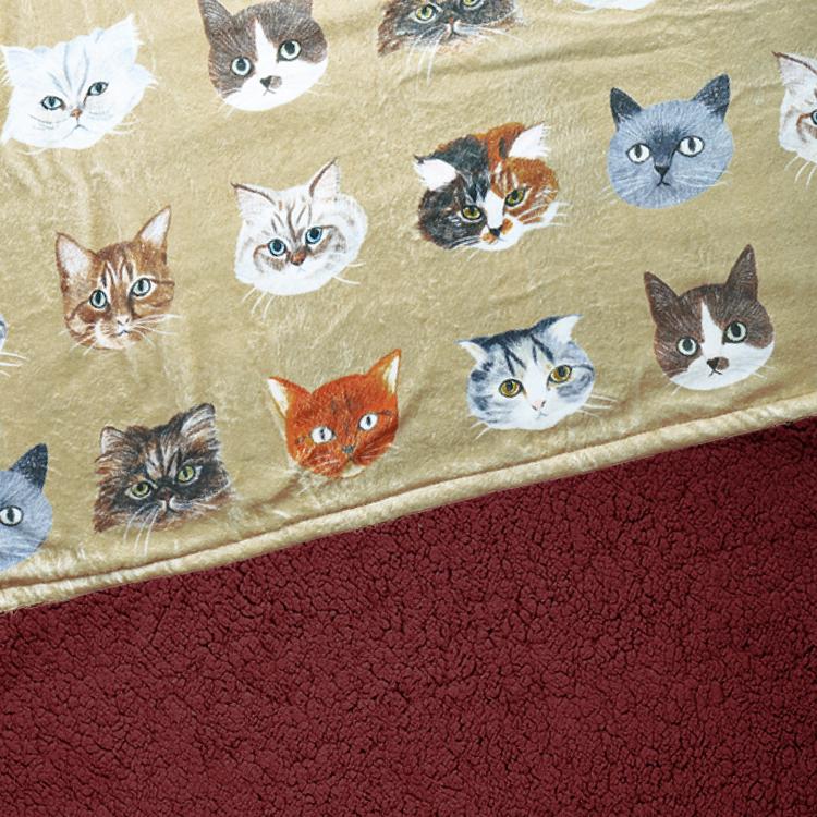 松尾ミユキ 爆買 毛布 Matsuo Miyuki ボアブランケット Cat 全4種
