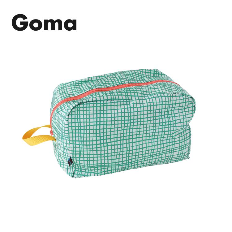 爆買 ポーチ 仕分けポーチ 大きめ Goma ポーチL 全3種 持ち手付き ゴマ