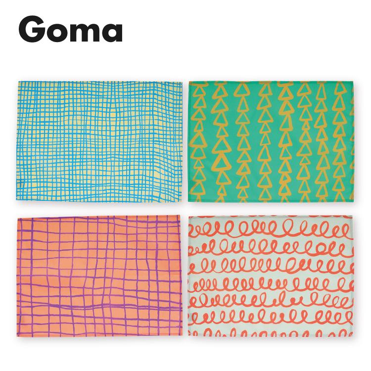 ランチョンマット 撥水加工 / Goma プレイスマット 全4種 45cm×32.5cm