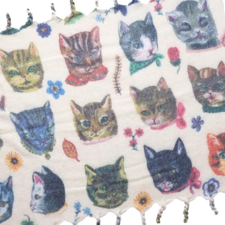 新品　ナタリーレテ　シャギー ブランケット　キャット　猫　ねこ　ネコ 新品 ナタリーレテ シャギー ブランケット キャット 猫 ねこ