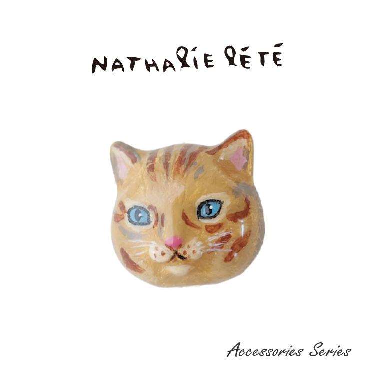 Nathalie Lete（ナタリーレテ） ブローチ 全4種 ポーチ付き 猫 黒ねこ