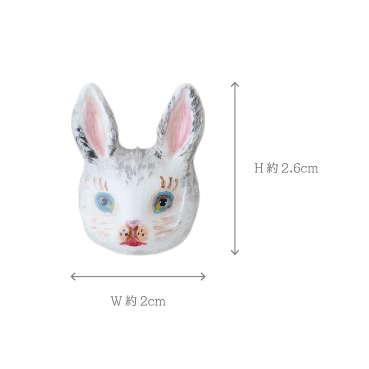 専用です【未使用品】ナタリーレテ うさぎ オーナメント ハンドペイント 硝子 Nathalie Lete（ナタリーレテ） 爆買 ブローチ 全4種 ポーチ付き 猫 黒