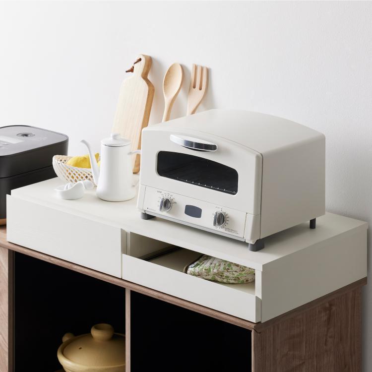 隙間収納 レンジ下 小物収納 / ルーデフト レンジ下トレー 全4色