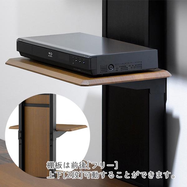 朝日木材加工 壁寄せテレビ台 棚付き壁寄せテレビ台 スウィング 壁寄せ