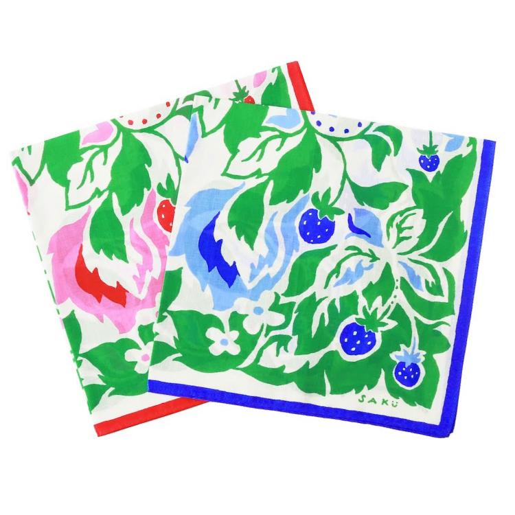 ハンカチ 手染め ギフト / SAKU My dream 全2色 48cm×48cm 櫻井マナミ