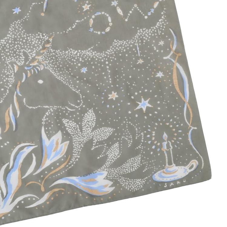 ハンカチ 手染め ギフト / SAKU Dream for tomorrow 全2色 48cm×48cm