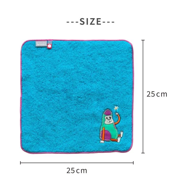 airi　ハンカチ タオルハンカチ AMICA アップリケ ハンカチ 全15種 25×25cm 今治 認定