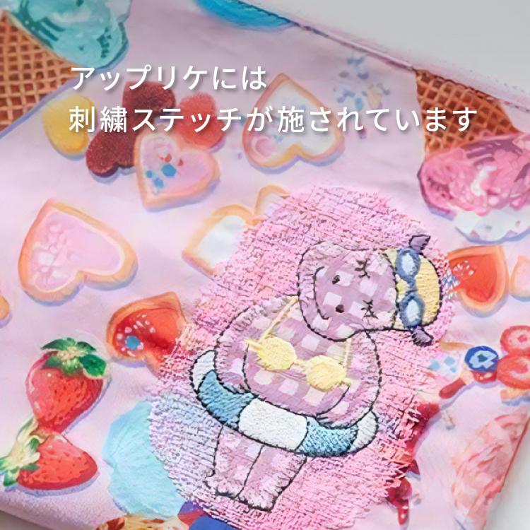 フラットポーチ AMICA ポーチ Sサイズ 全3種 刺繍 ステッチ マチ無し