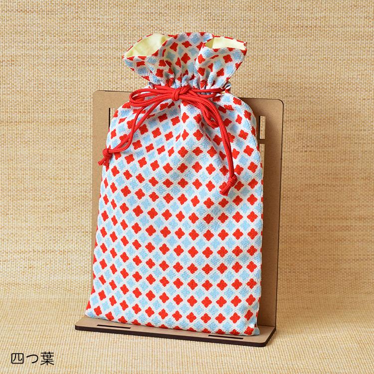 巾着袋 巾着 二越ちりめん 和柄 / 二越ちりめん巾着袋 全7種