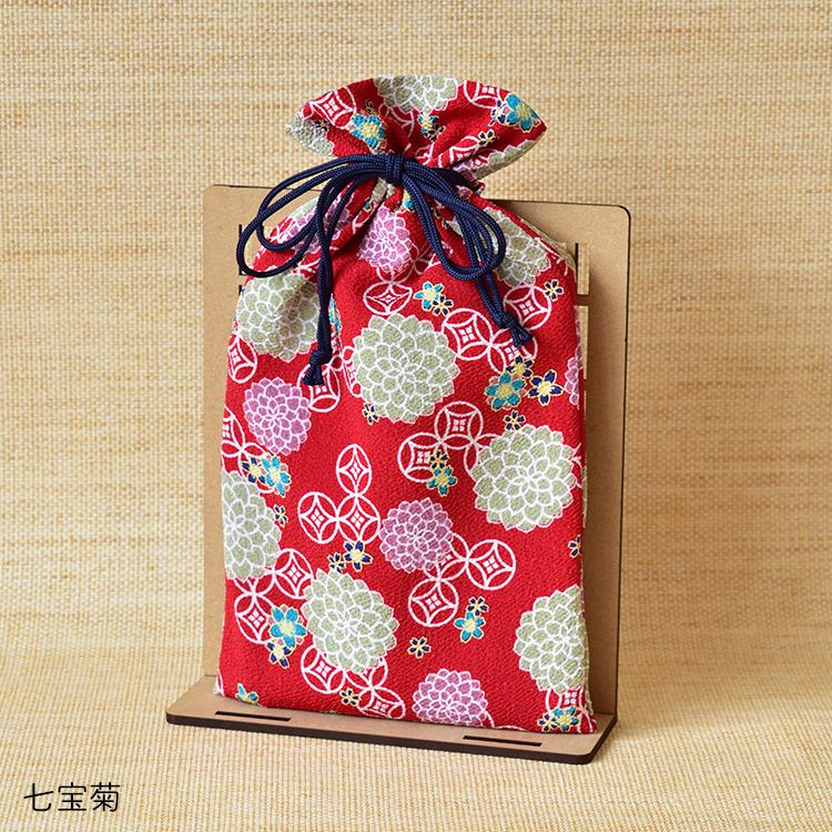 巾着袋 巾着 二越ちりめん 和柄 / 二越ちりめん巾着袋 全7種 巾着袋 巾着 二越ちりめん 和柄 / 二越ちりめん巾着袋 全7種
