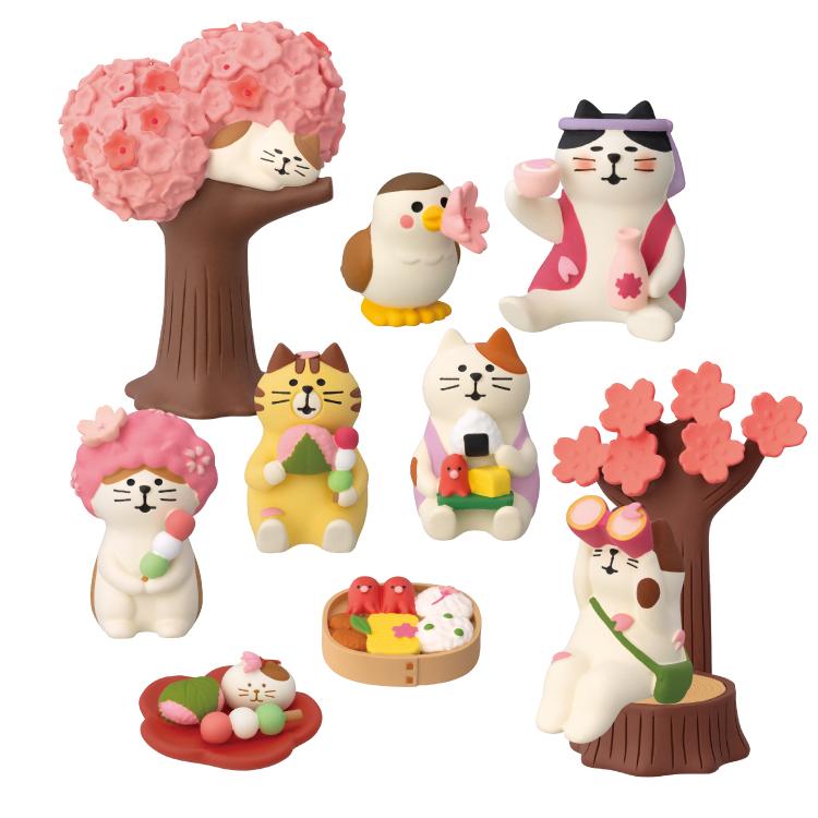 匿名　新品　未使用　コンコンブル ねこ　ひな祭り　花見 DECOLE コンコンブル 新作 | 1月／上旬 にぎやか なごやか