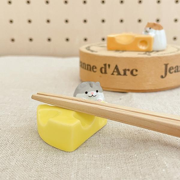 箸置き［ チーズ箸置き 全2種 ］デコレ はむころん [ ハムスター
