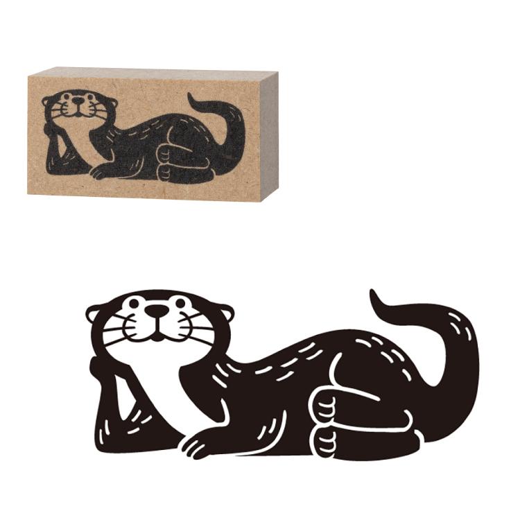 DECOLE（デコレ） スタンプ はんこ カワウソ カワウソスタンプ 全2種
