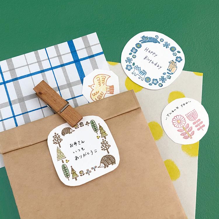 スタンプ［ FIKAフレームスタンプ 全5種 ］デコレ fika [ ラッピング