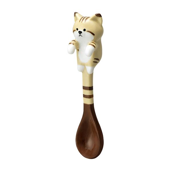 ミシャコシャ　ねこ　オブジェ　レンゲ　匙　スプーン　陶器 ミシャコシャ ねこ オブジェ レンゲ 匙 スプーン 陶器