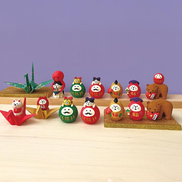 フーテン野郎　デフォルト　オリジナル品　創作品　縁起物　幸運　金運　魔除け DECOLE デコレ コンコンブル | FUKU福MONO 福もの屋 折り鶴台座