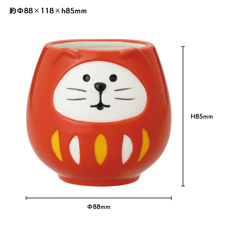 ★専用★ ねこまなてぃ☀️ DECOLE マグカップ 開運 猫 / 開運カラー 福猫だるま 全4色
