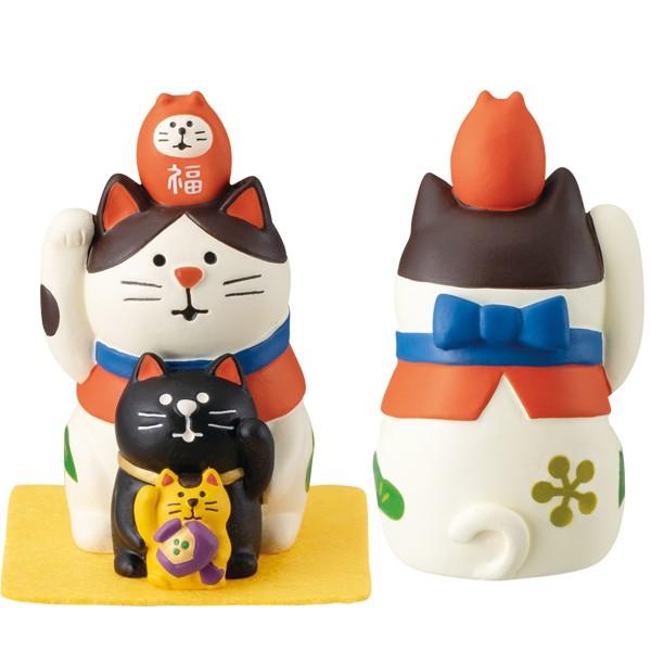 DECOLE（デコレ） 福重ね招き猫 コンコンブル 2020 FUKU福MONO : 町の