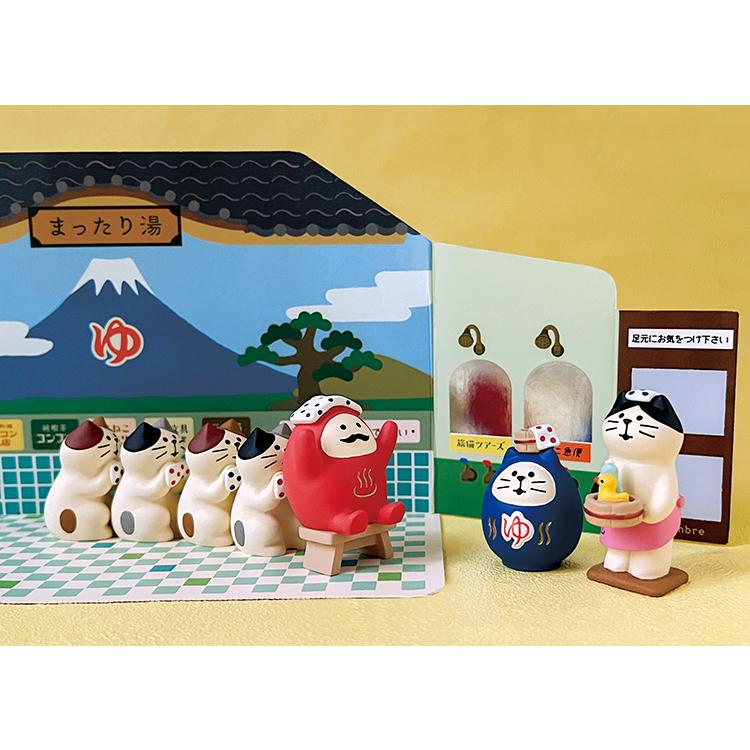 デコレ コンコンブル まったり湯 デコレ（DECOLE）コンコンブル まったり湯 湯ったり猫【置物